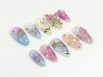 Butterfly Floral Press On Nails | NA63