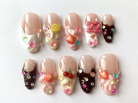 Customizable Birthday-Themed Press On Nails Set | Age Option - Colorful and Fun Nail Art Designs | Cute Birthday Nails | JB222S