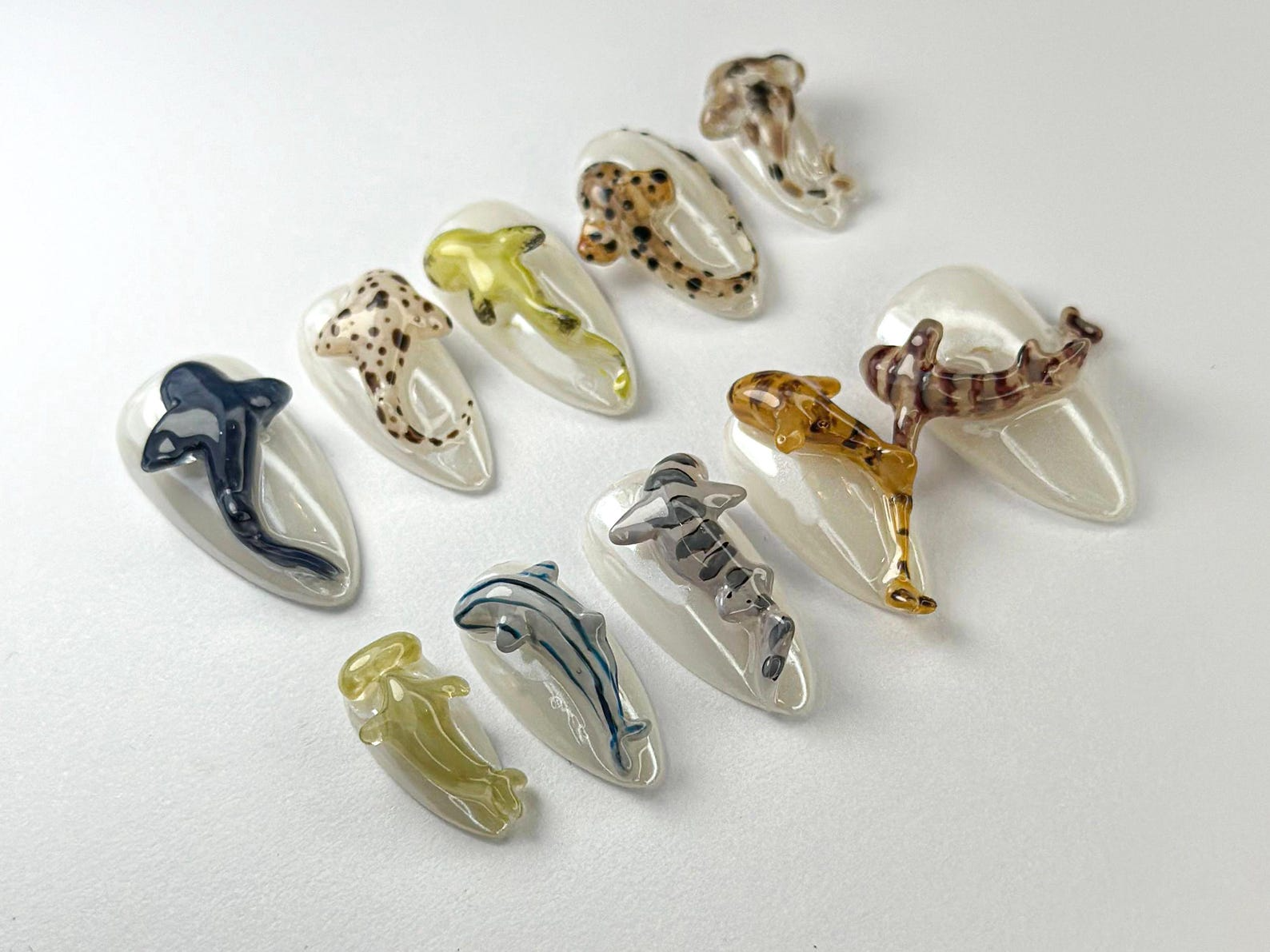 Deep Sea Shark Press On Nails | OC77