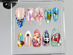 Aesthetic Anime Press On Nails | Cute Kawaii Fake nails | Anime-Inspired Nail Art | Fantasy, Floral & 3D Accents Kawaii Nails | HB787YC