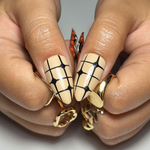 Halloween Press On Nails | Hand Painted Vintage Clown & Cat Nail Set | Retro Mushroom Fake Nails