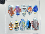 Tropical Aquarium Press On Nails | 3D Fish Aquarium Fake Nails | Ocean Fish Nail Art | Marine Life Press Ons | Kawaii Nails |Unique |HA875YK