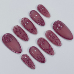 Chrome Empress Press On Nails| Handmade 3D False Nails| Edgy Nails for Birthday Party Holiday,Vacation , Gift for Her