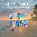 Ocean Dreams Nail Bundle | 3 Sea-Inspired Press On Nail Sets | Mermaid, Coral & Shark Vibes | DB100L
