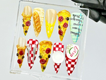 Pepperoni Pizza Nails By Dorynail | 3D Food Fake Nails | 3D Novelty Nail Art | Gift for Pizza Lovers Acrylic Nails | 3D Pizza Nails |HB818Y