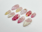 Jelly Flower Press On Nails | 3D Floral Nails with Pearls and Petal Wings | Romantic Pink Gel Nail Set | Summer Nails | Holiday Nail|JB940DC