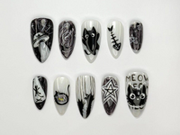 Combo Cute Press On Nails | Handmade Fun Nail Art | Mixed Cute Designs | Gift for Nail Lovers | Bestseller Nail | Cute Collection | JB997H