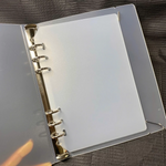 Transparent Nail Art Binder | Press On Nails Storage Book | Clear Ring Binder Album | Professional Nail Display Organizer