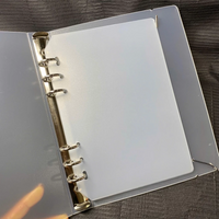 Transparent Nail Art Binder | Press On Nails Storage Book | Clear Ring Binder Album | Professional Nail Display Organizer