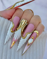 Goddess Wing Luxury Press On Nails | $500 Sets