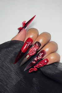 Bloody Anatomical Heart Press On Nails | $500 Sets