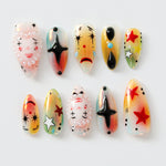 Artistic Clown-Themed by Dory's Picks | Bold and Vibrant Carnival-Inspired Design | Unique and Artistic Nail Design| Limited Edition | JB578HK
