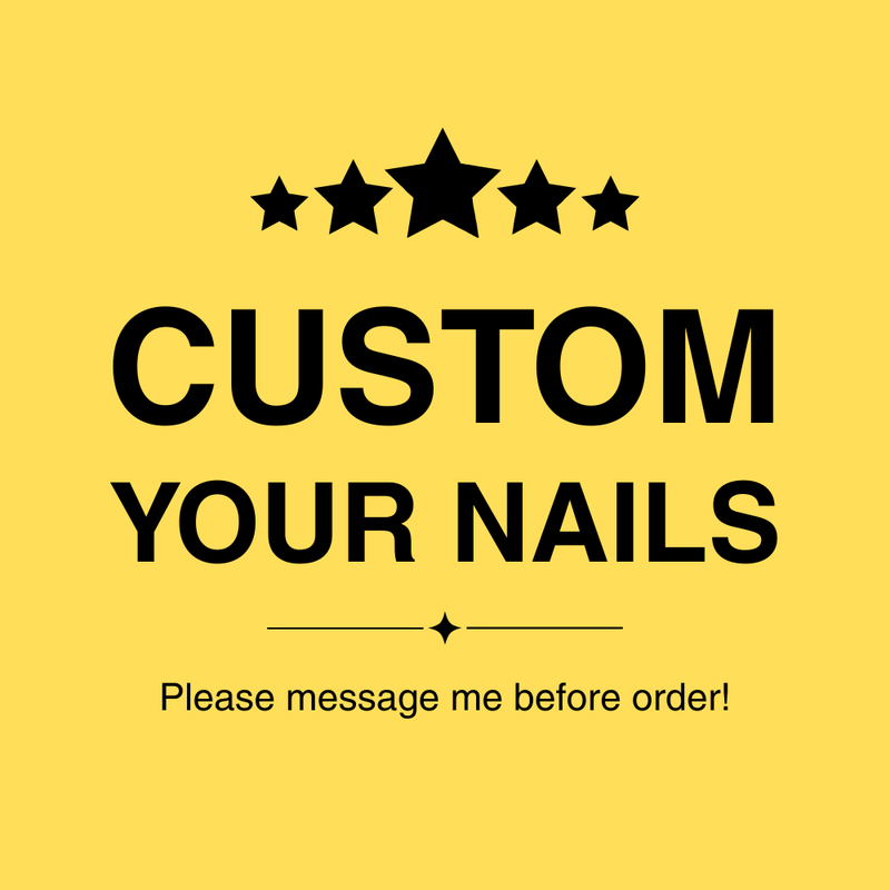 Custom Press On Nails | Crafting Innovative Nail Art - Embrace Your Individuality | Gift for her, Nails press on | Mother day gift | HD200Y