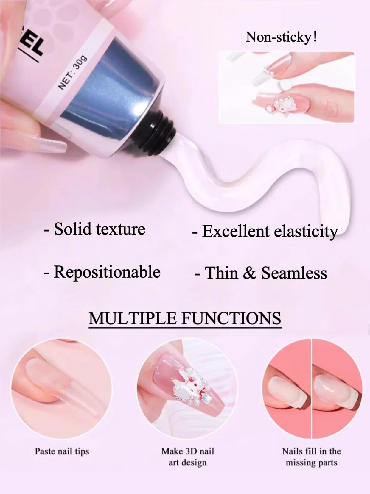 DoryNail? Magic Solid Nail Glue Kit (3in1)