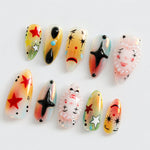 Artistic Clown-Themed by Dory's Picks | Bold and Vibrant Carnival-Inspired Design | Unique and Artistic Nail Design| Limited Edition | JB578HK