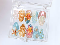 Tropical Ocean Press On Nails | TB33