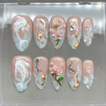Koi Pond Press On Nails | ZN64