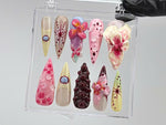 Orchid Floral Press On Nails | FL58